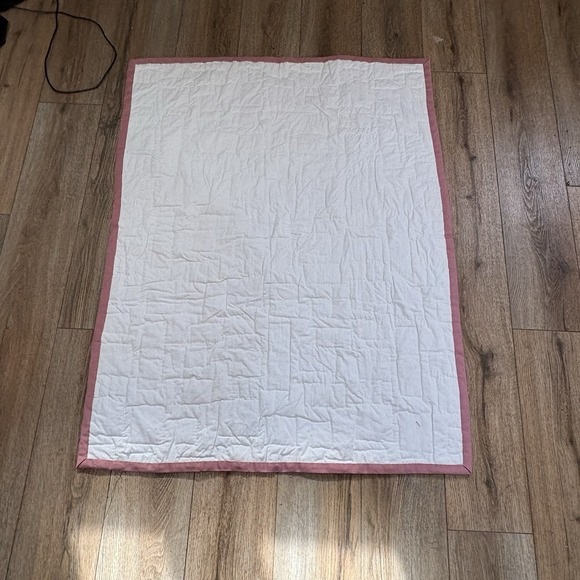 Handmade Quilt Crib Animal Alphabet Heart Star Nursery Wall Decor Patchwork Lap - Picture 4 of 6